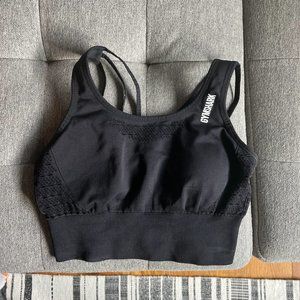 Gymshark Energy+ Seamless Crop Top - Black (S)